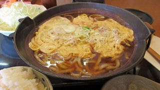 網走市　かつ里㐂　かつとじうどん定食