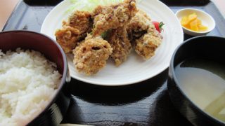 網走市　道の駅　キネマ館　若鶏ザンギ定食