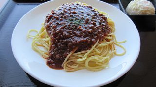 網走市　道の駅　キネマ館　ミートスパゲティ