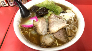 網走市　ラーメン冨新　野菜ラーメン（正油）