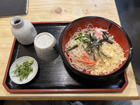 ふじた家（網走市）冷やしタヌキそば