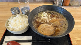 海風堂（大空町女満別）醤油ラーメン　ライス