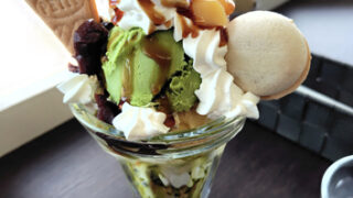 High Bridge Cafe（網走市）抹茶の和風パフェ