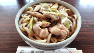 浜長（網走市）かしわうどん大盛り