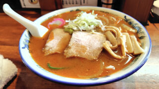 居酒屋にしざわ（大空町女満別）野菜辛みそラーメン大盛り