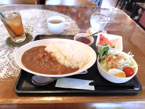 家かふぇたんぽぽ(網走市)カレーセット