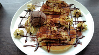 High Bridge Cafe（網走市）ティラミスホットケーキ