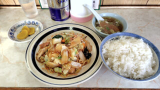 陶龍飯店（網走市）五目あんかけ焼麺