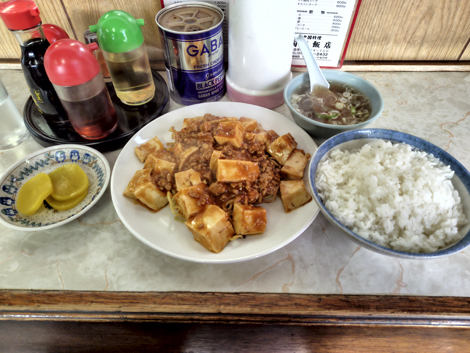 陶龍飯店（網走市）麻婆焼麺とライス