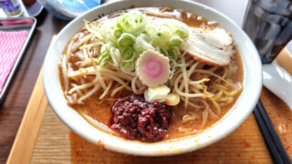 らー麺「こーるまん」（網走市）辛味噌ラーメン大盛り