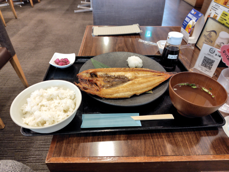 そらのわ（大空町女満別：女満別空港内）ホッケ定食