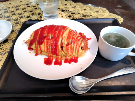 家かふぇたんぽぽ（網走市）オムライス単品