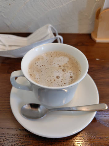 café そら(大空町女満別)カフェオレ