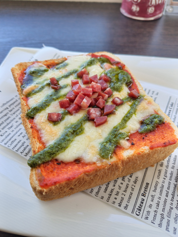 High Bridge Cafe（網走市）ピザトースト