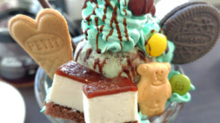 High Bridge Cafe（網走市）チョコミントパフェ